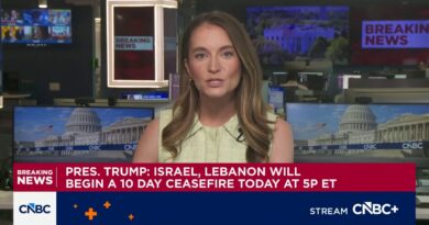 Israel and Lebanon agree to 10-day ceasefire, Trump says