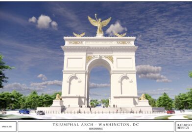 Trump’s 250-foot ‘triumphal arch’ would loom over Potomac, new renderings show
