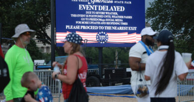 Severe weather disrupts some America 250th celebrations; Trump says he will still speak in DC